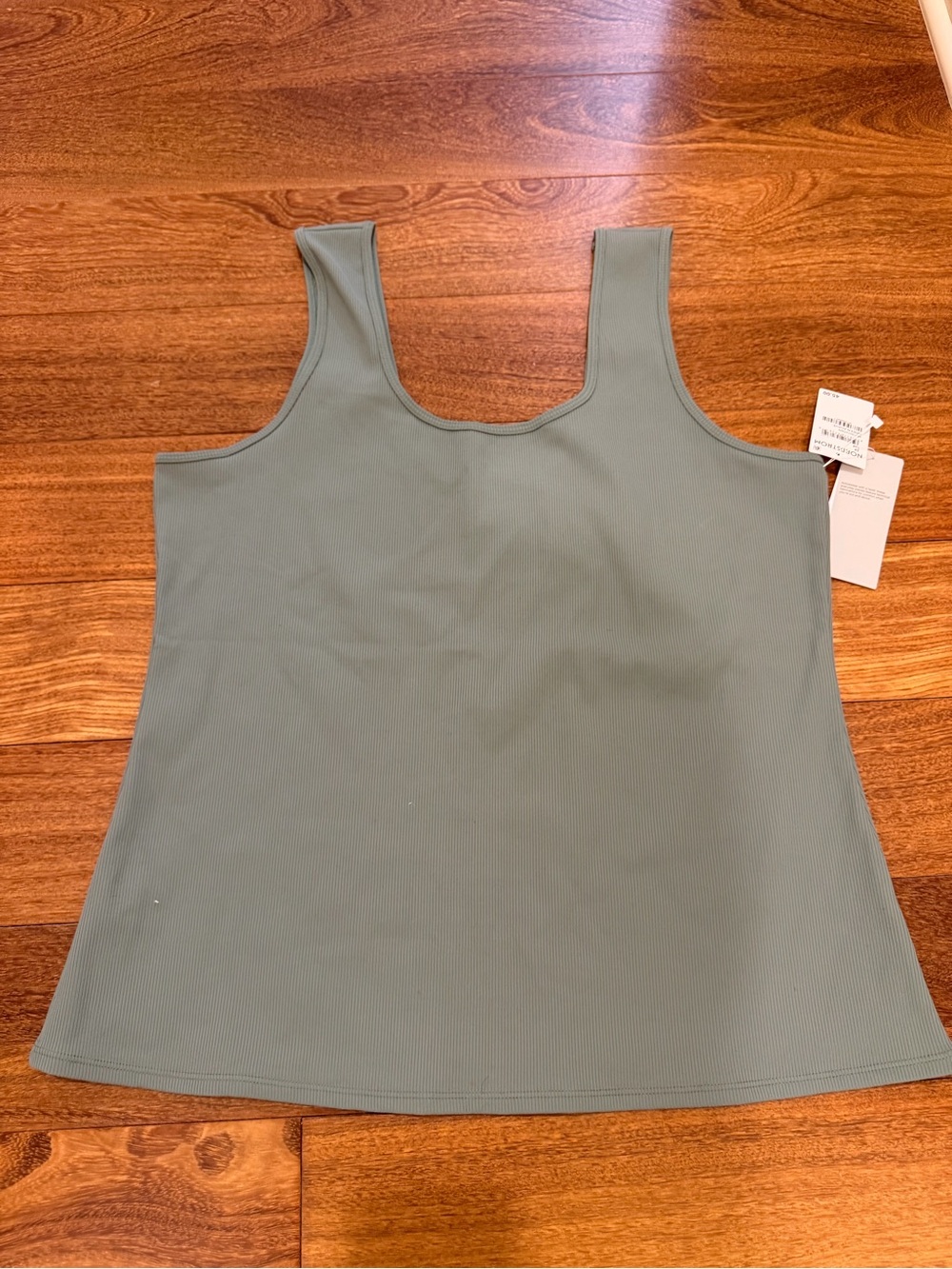Zella Ribbed Tank Top in Sage